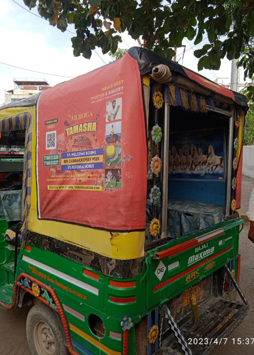 Sharing Rickshaw Branding in India